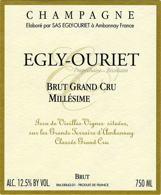 Millesime Grand Cru Extra Brut, Champagne Egly-Ouriet 2015