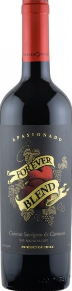 FOREVER BLEND APASIONADO CAB SAUV/CARMENERE GRAND RESERVA 2015, 750ML/12