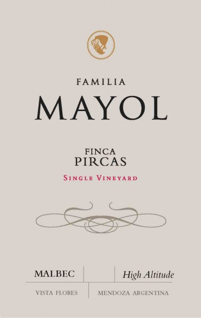 Familia Mayol Malbec "Pircas Vineyard" Mendoza 2017 12x750ml 2017 (Case only)