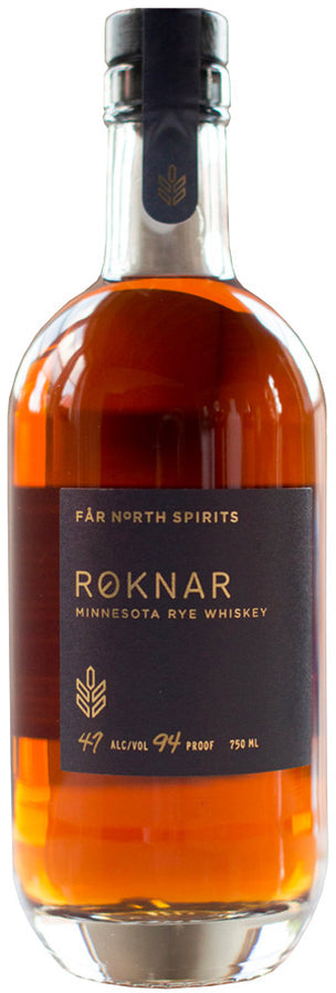 Far North Spirits Roknar Minnesota Rye Whiskey 6x750ml