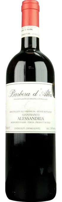 Gianfranco Alessandria Barbera d'Alba DOC 2020 12x750ml 2020 (Case only)