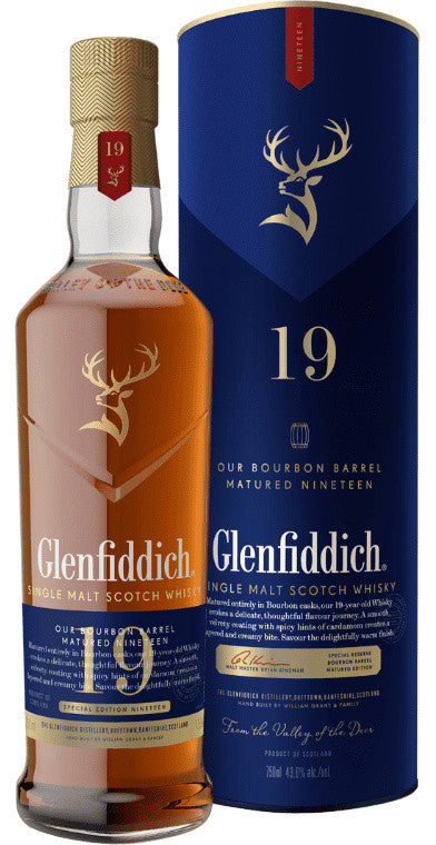Glenfiddich Scotch Single Malt 19 Year Age of Discovery Bourbon Cask Reserve