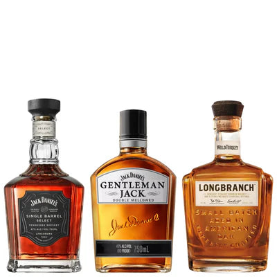 Jack Daniel's & Wild Turkey Whiskey Bundle Package