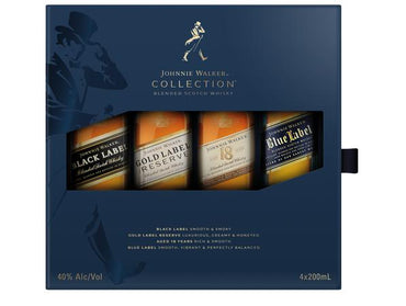 Johnnie Walker Collection 200Ml Gift 4 Pack
