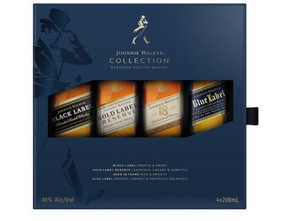 Johnnie Walker Collection 200Ml Gift 4 Pack