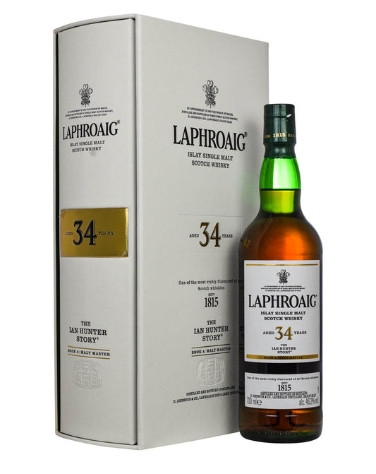 Laphroaig Aged 34 Years The Ian Hunter Story Book 4: Single Malt Scotch Whiskey