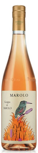 Marolo Grappa di Barolo Hand Blown Hole Bottle NV 375-7