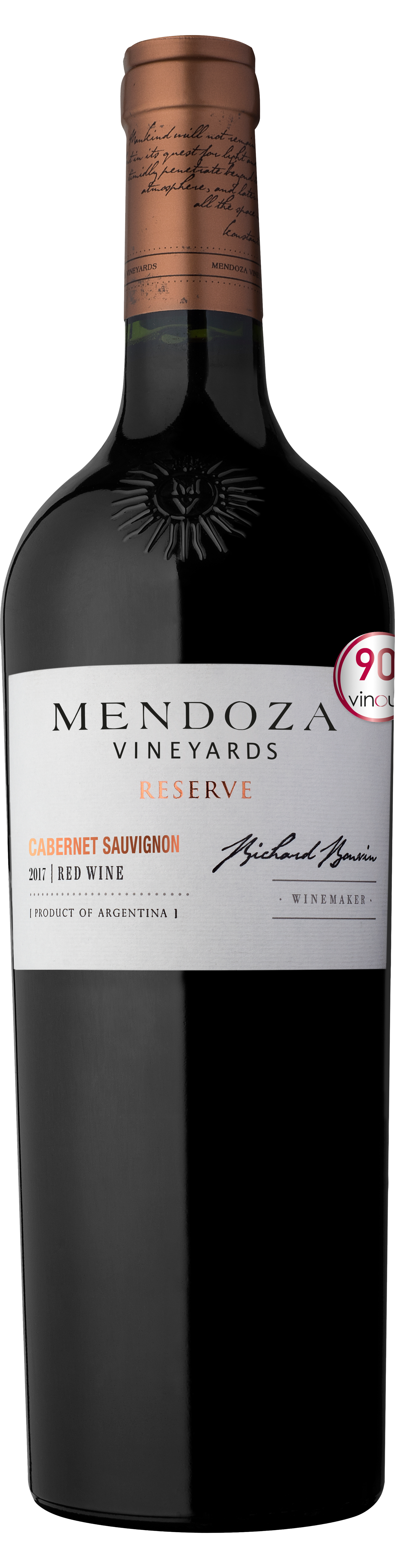 Mendoza Vineyards Cabernet Sauvignon Reserva 2017 (Case Only)