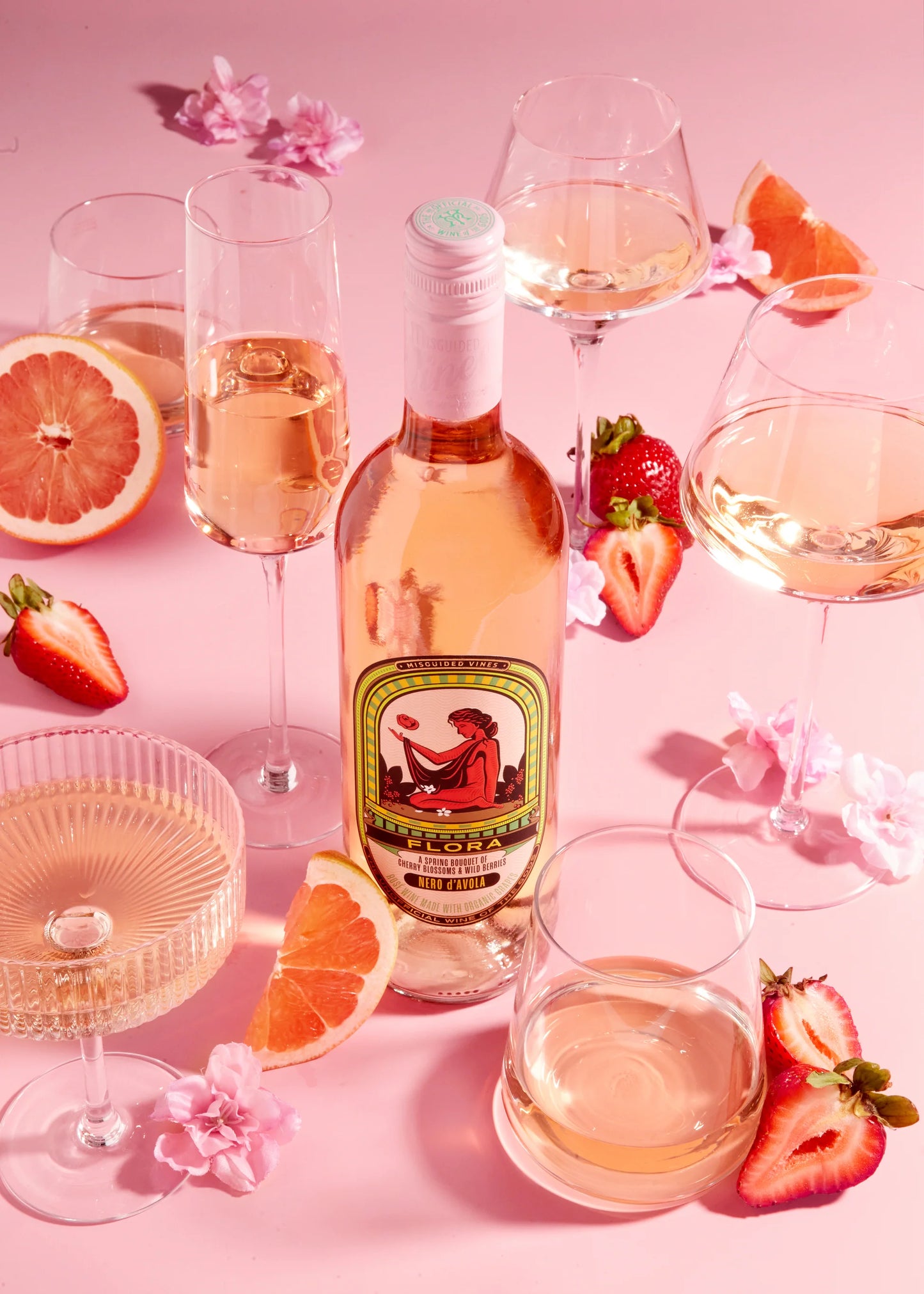 Misguided Vines Flora Rose Wine