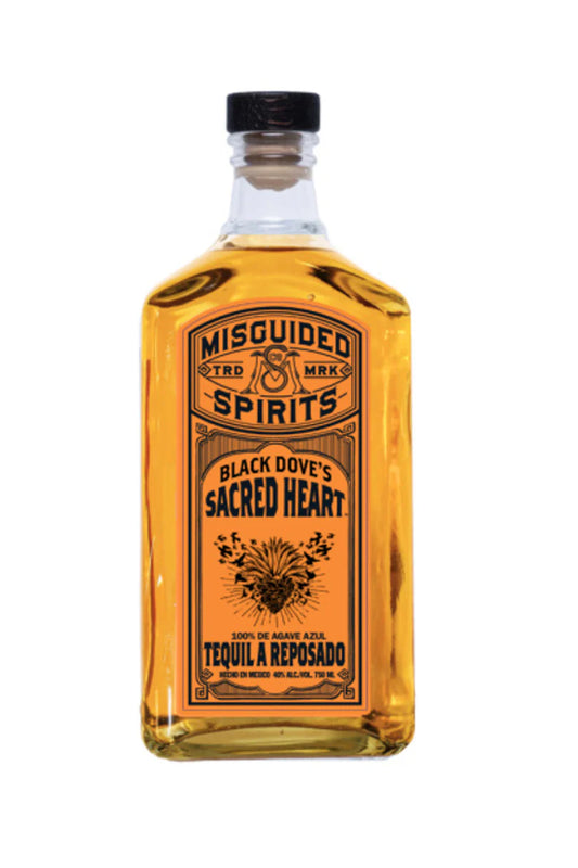 Misguided Black Doves Sacred Heart Tequila Reposado 6cs 80pf