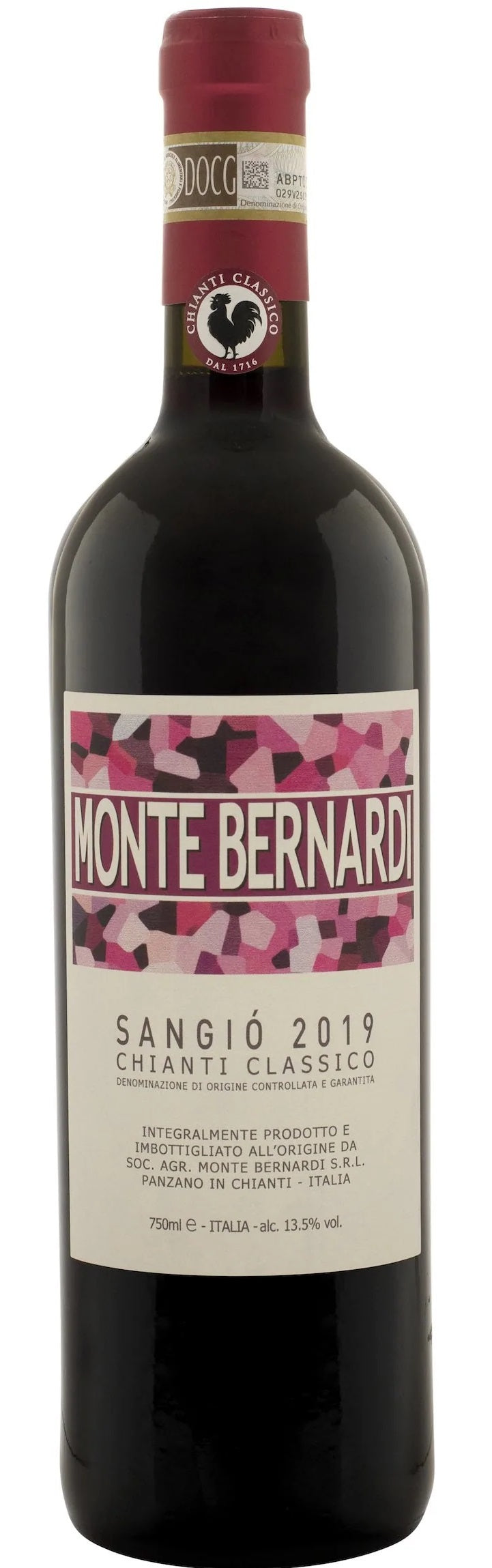 Monte Bernardi Sangio Chianti Classico DOCG 2019 6x1L 2019 (Case only)