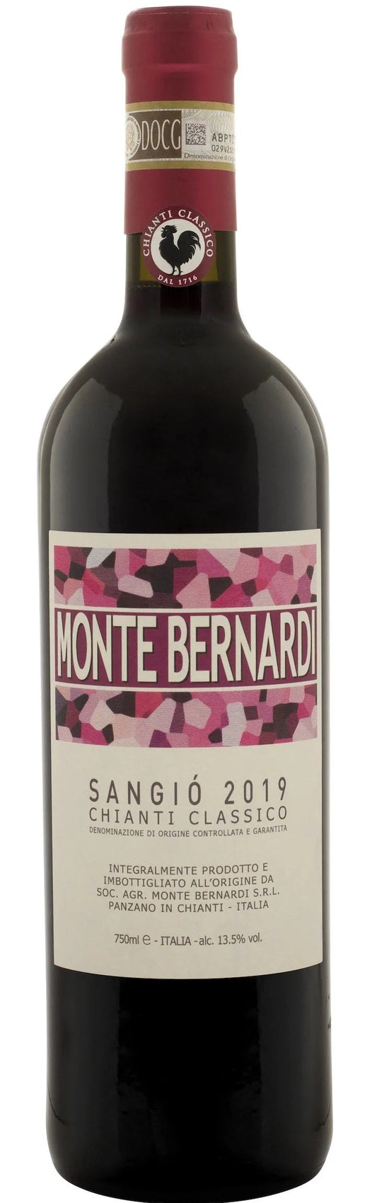 Monte Bernardi Sangio Chianti Classico DOCG 2019 6x1L 2019 (Case only)