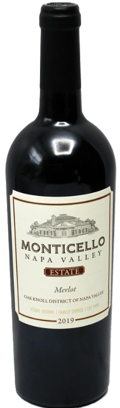 Monticello Vineyards Estate Merlot 2019