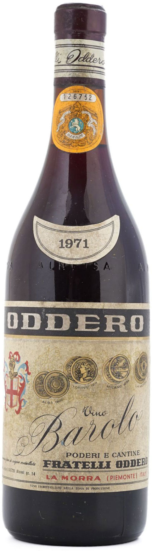 Oddero Barolo 1971