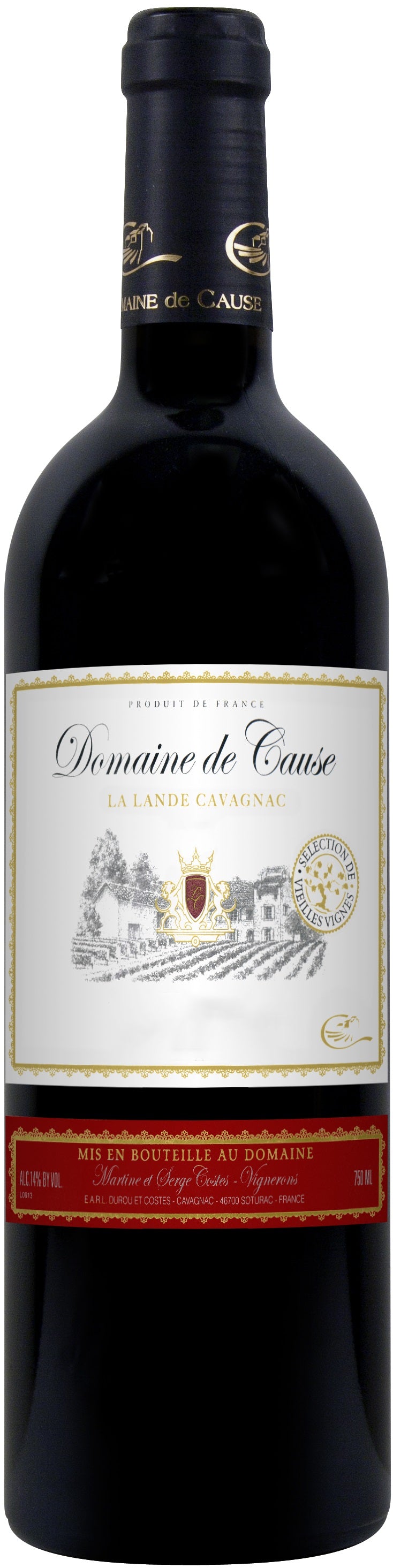 Domaine De Cause La Lande Cavagnac 2017 (Case Only)