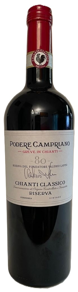Podere Campriano Chianti Classico Riserva Del Fondatore Valerio Lapini 2017 (Case only)