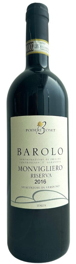 Poderi Roset Barolo Monvigliero Riserva 2016