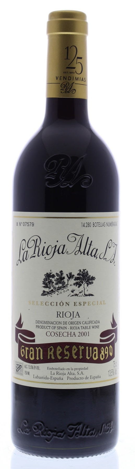 Rioja Gran Reserva, '890', La Rioja Alta 2010