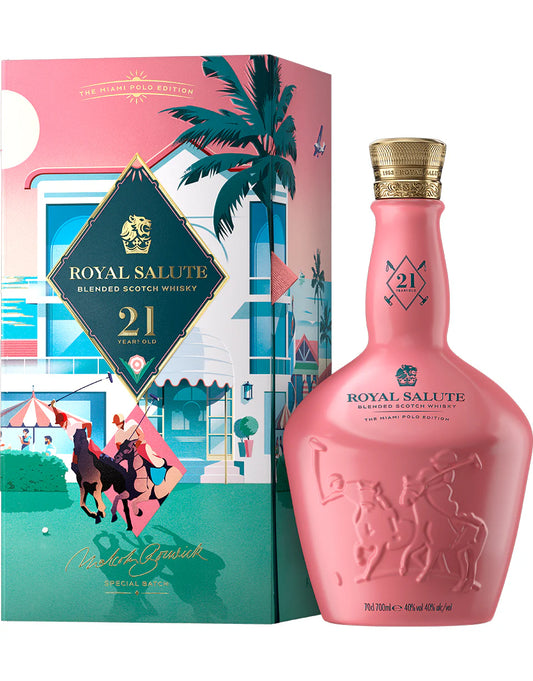 Royal Salute 21 Years Old Blended Scotch Whisky The Miami Polo Edition