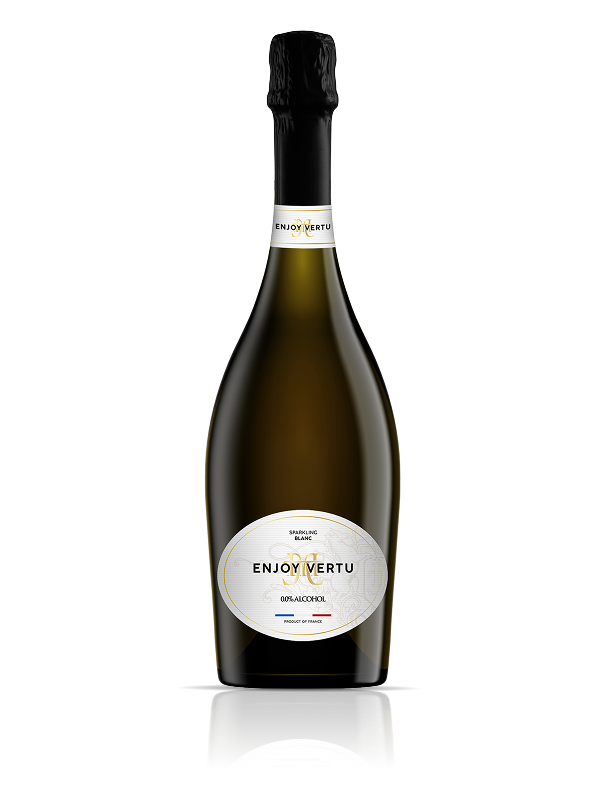 Enjoy Vertu Sparkling Blanc | Luxury 0.0% Alcohol French Wine | Non Alcoholic