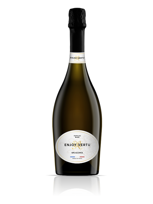 Enjoy Vertu Sparkling Blanc | Luxury 0.0% Alcohol French Wine | Non Alcoholic