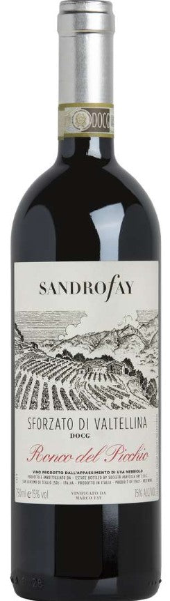 Sandro Fay Sforzato "Ronco del Picchio" DOCG 2018 6x750ml 2018 (Case only)