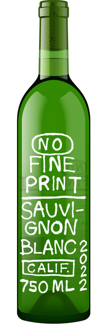 Sauvignon Blanc, No Fine Print 2022