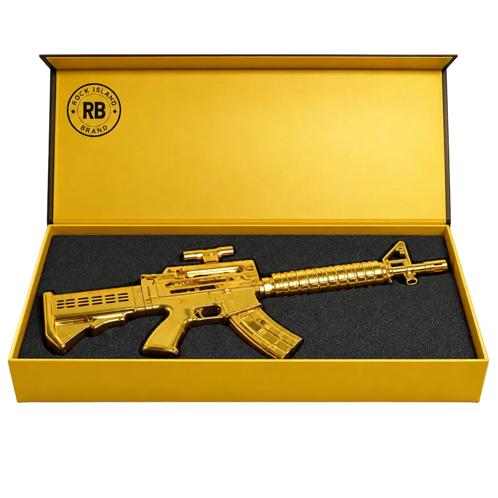 Lock And Load Gold Rifle Bourbon Whiskey 1.75L
