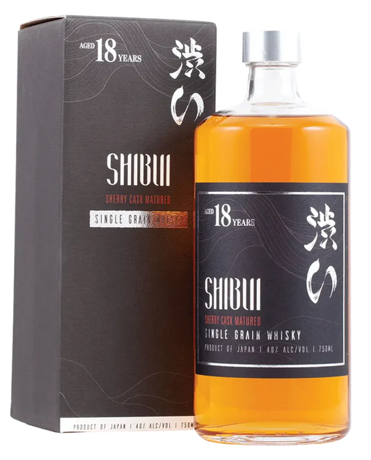 Shibui Whisky 18 Year Old Sherry Cask Matured Single Grain Whisky