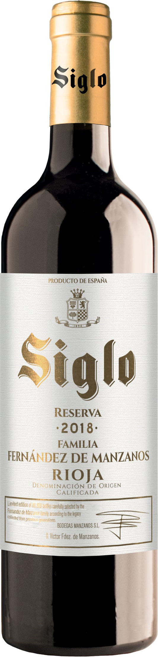 Siglo Reserva Rioja Tinto 2018