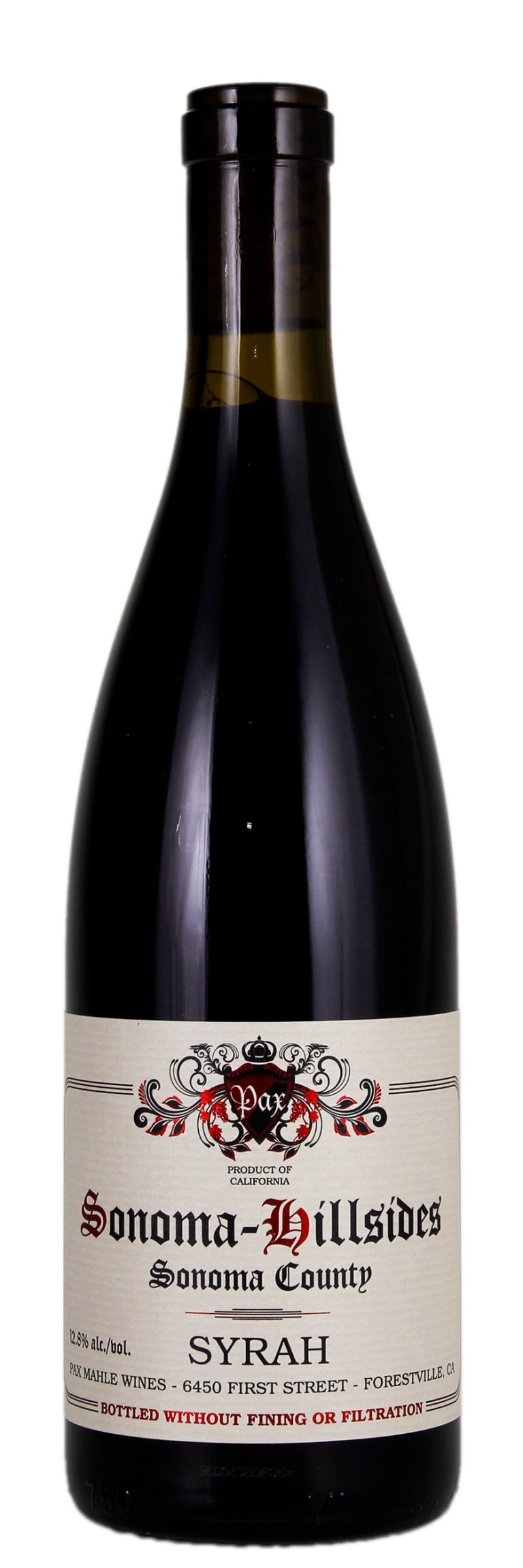 Syrah 'Sonoma Hillsides', Pax 2022