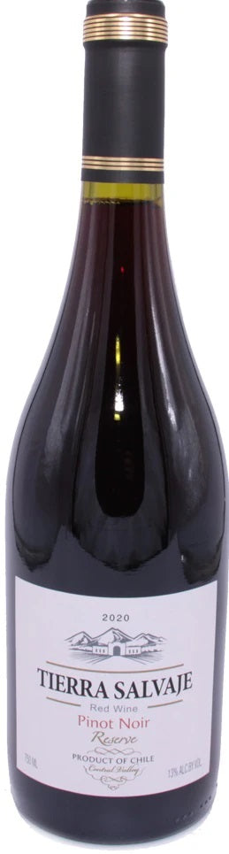 TIERRA SALVAJE PINOT NOIR RESERVE 2020, 750ML/12 (Case only)