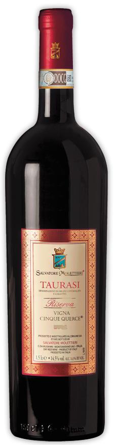 Taurasi 'Cinque Querce', Salvatore Molettieri 2015