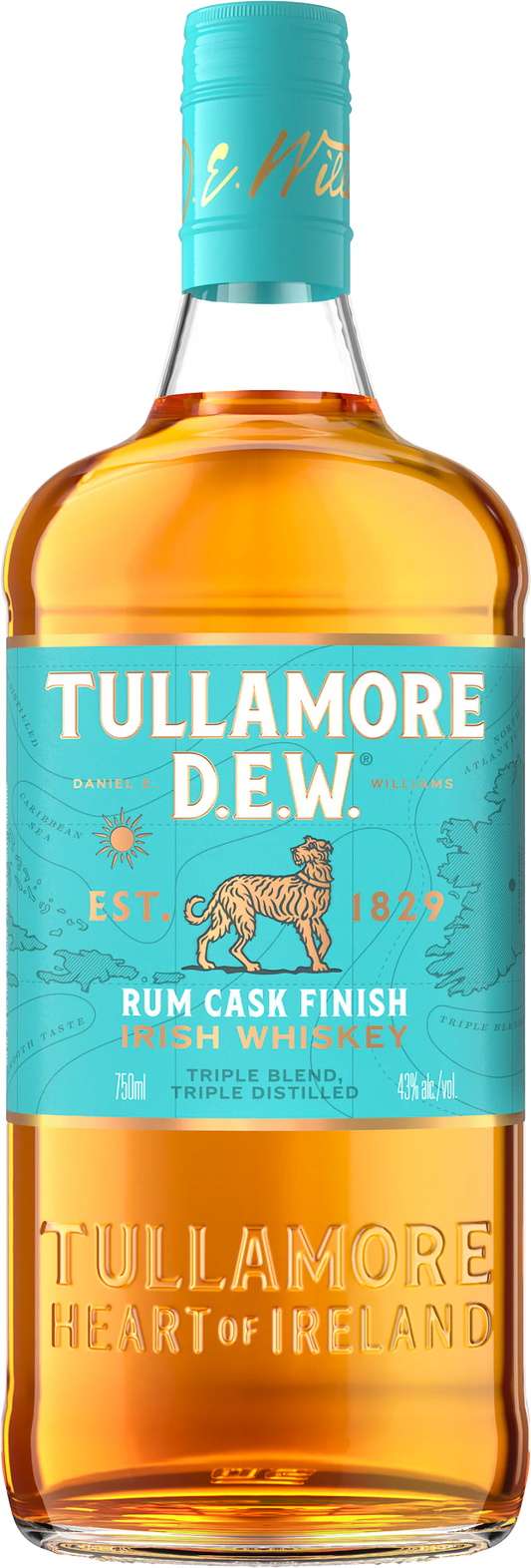 Tullamore Dew Irish Whiskey XO Caribbean Rum Cask Finish