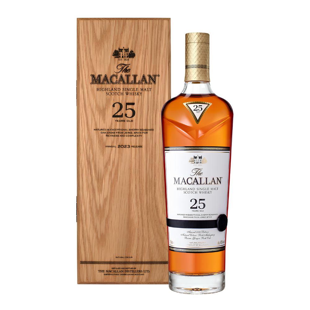 The Macallan 25 Year Old Sherry Oak Single Malt Scotch Whisky 750ml