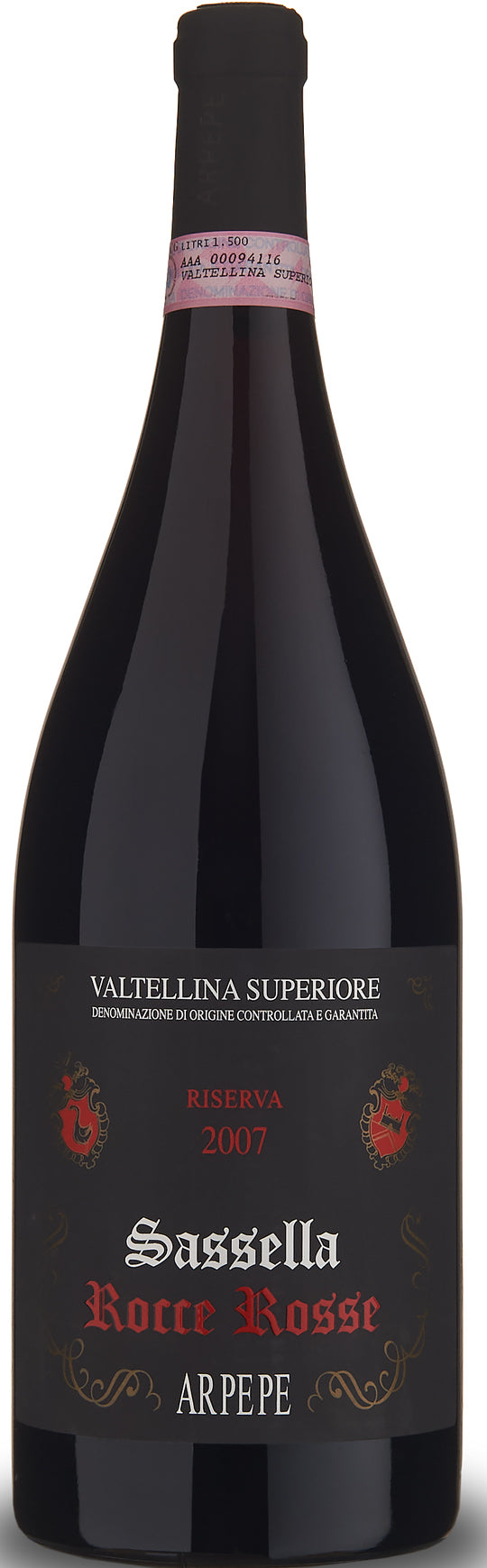 Valtellina Superiore Riserva Sassella 'Rocce Rosse', ARPEPE 2007