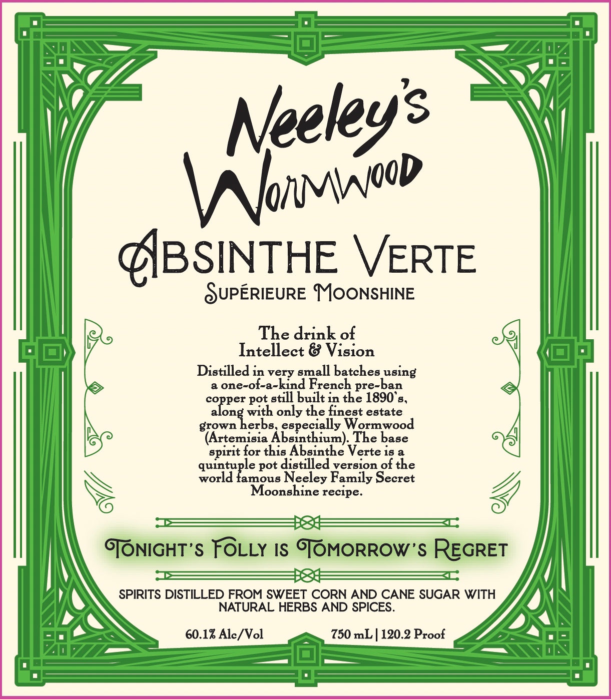 Absinthe Verte, Neeley Family Distillery