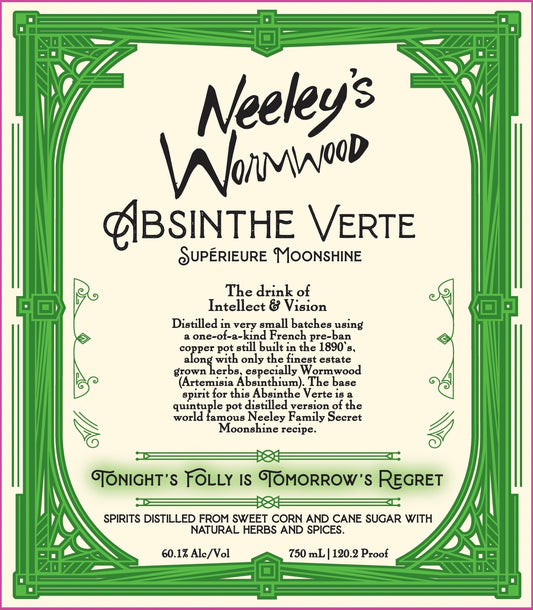 Absinthe Verte, Neeley Family Distillery