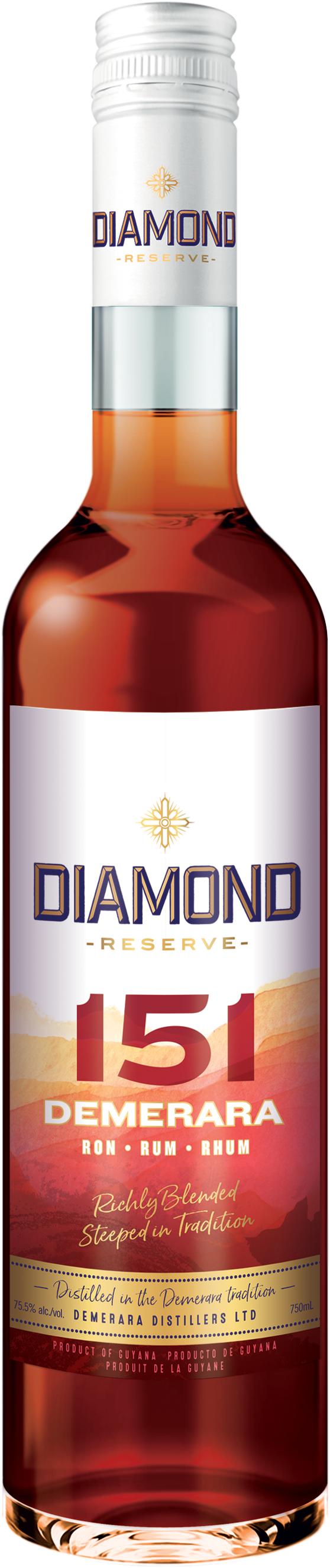 Aged 151 Demerara Dark Rum, Diamond Reserve