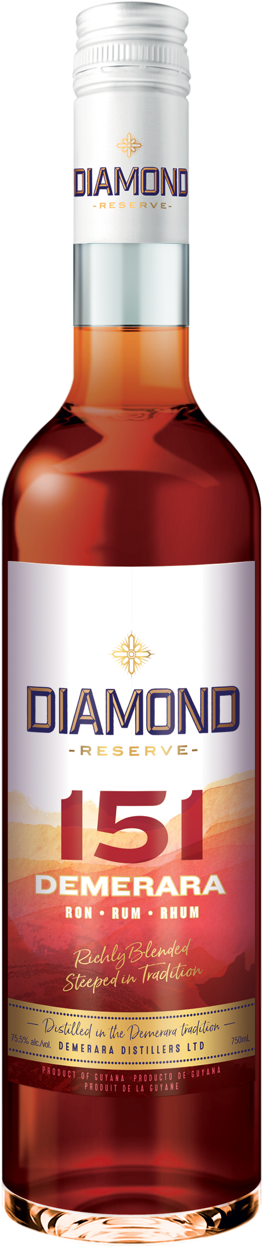 Aged 151 Demerara Dark Rum, Diamond Reserve