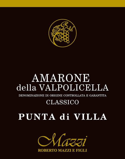 Amarone Della Valpolicella Classico 'Punta Di Villa', Roberto Mazzi 2019