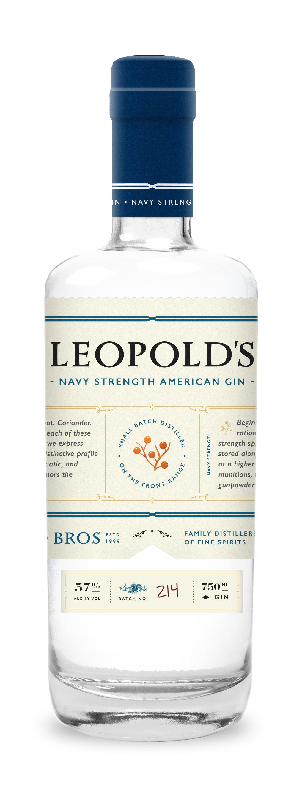 American Navy Strength Gin, Leopold Bros