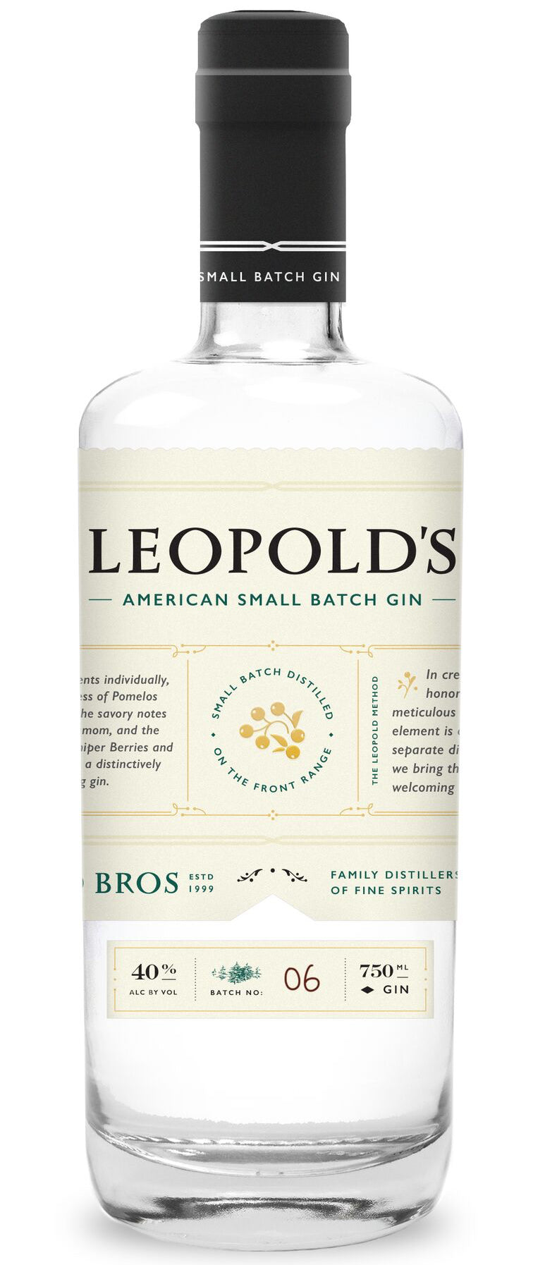 American Small Batch Gin, Leopold Bros