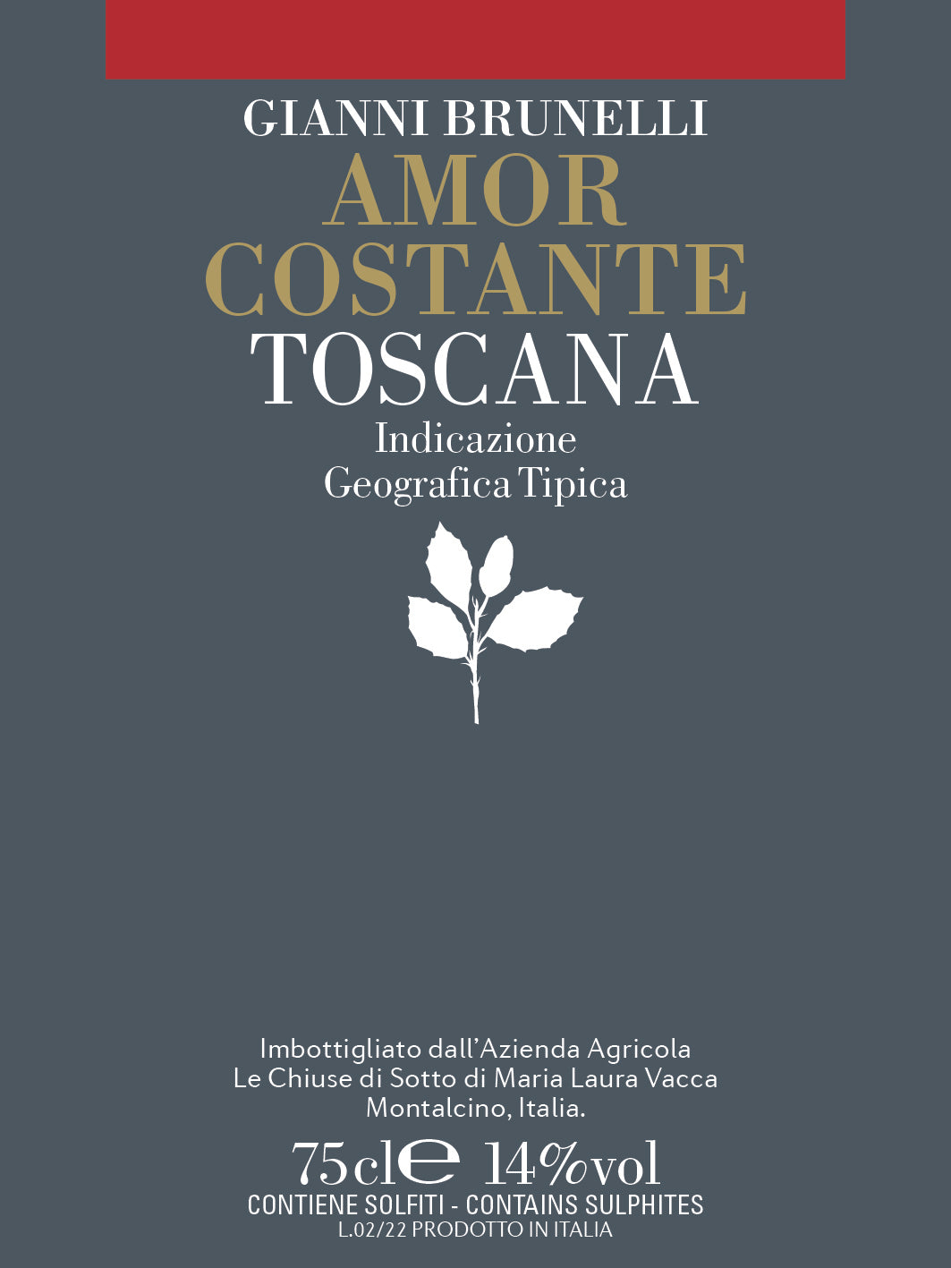 Amor Costante IGT Toscana, Gianni Brunelli 2021