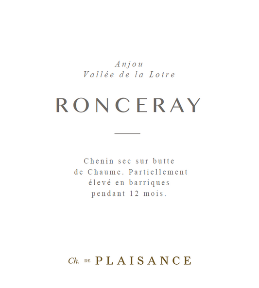 Anjou Blanc "Ronceray", Chateau De Plaisance 2024