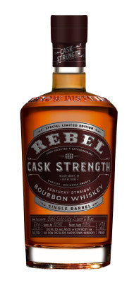 Rebel Cask Strength Kentucky Striaight Bourbon Whiskey Single Barrel