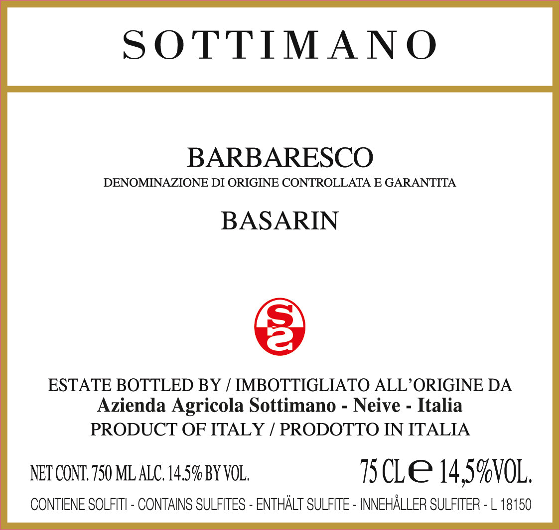 Barbaresco 'Basarin', Sottimano 2021
