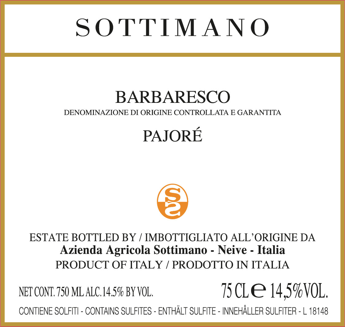 Barbaresco 'Pajore', Sottimano 2021