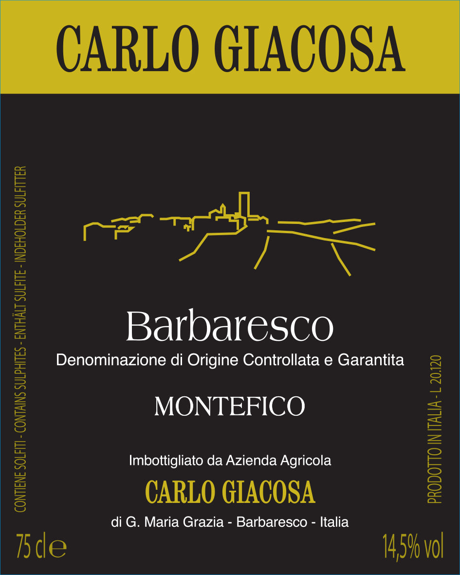 Barbaresco 'Montefico', Carlo Giacosa 2022