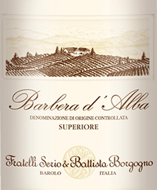Barbera d'Alba Superiore, S & B Borgogno